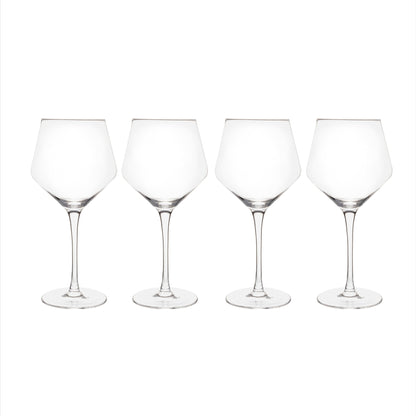 Set of 4 Red Wine Glasses - 23 Oz