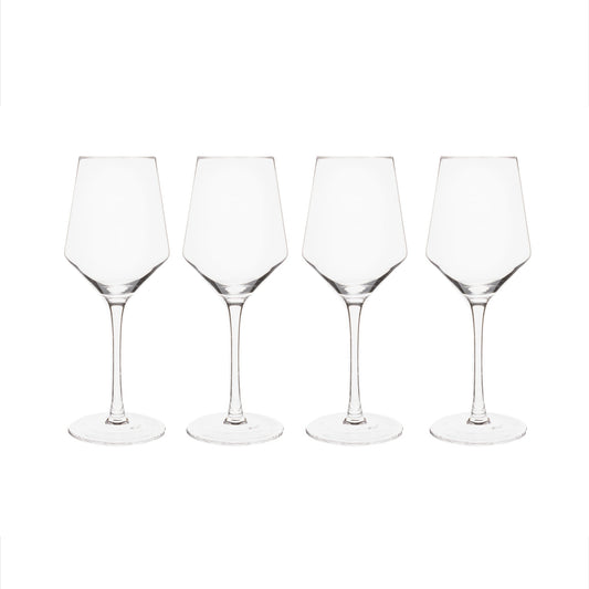 Set of 4 White Wine Glasses - 14 Oz