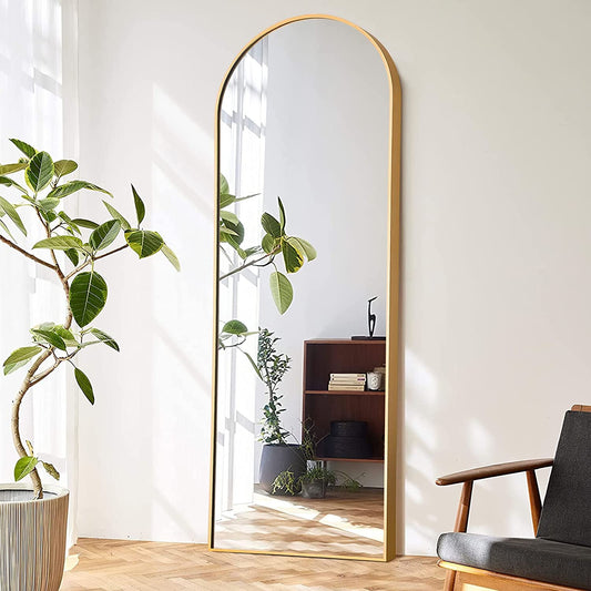 Arched Gold Frame Full Length Mirror