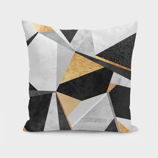 Geometry Gold Pillow