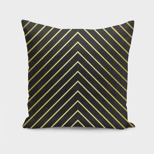 Minimalist and Golden Art Pillow